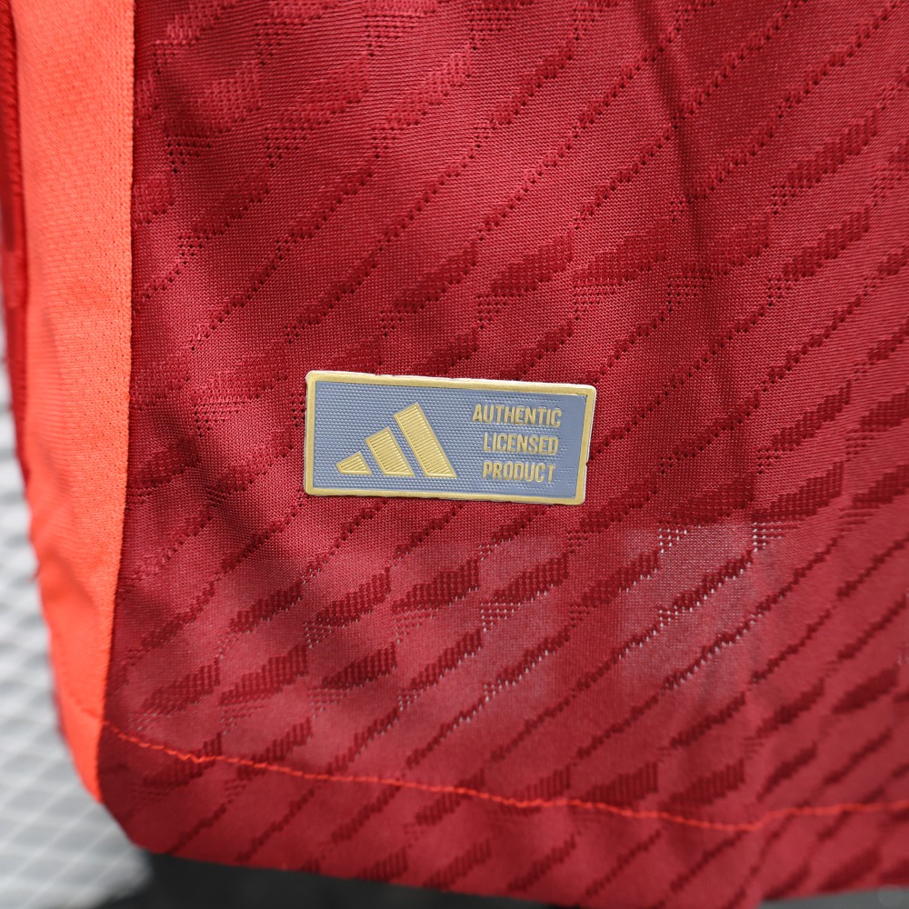(S-3XL) 1:1 Copy Top Quality 2025/2026 Player: Jacquard Manchester United home kit