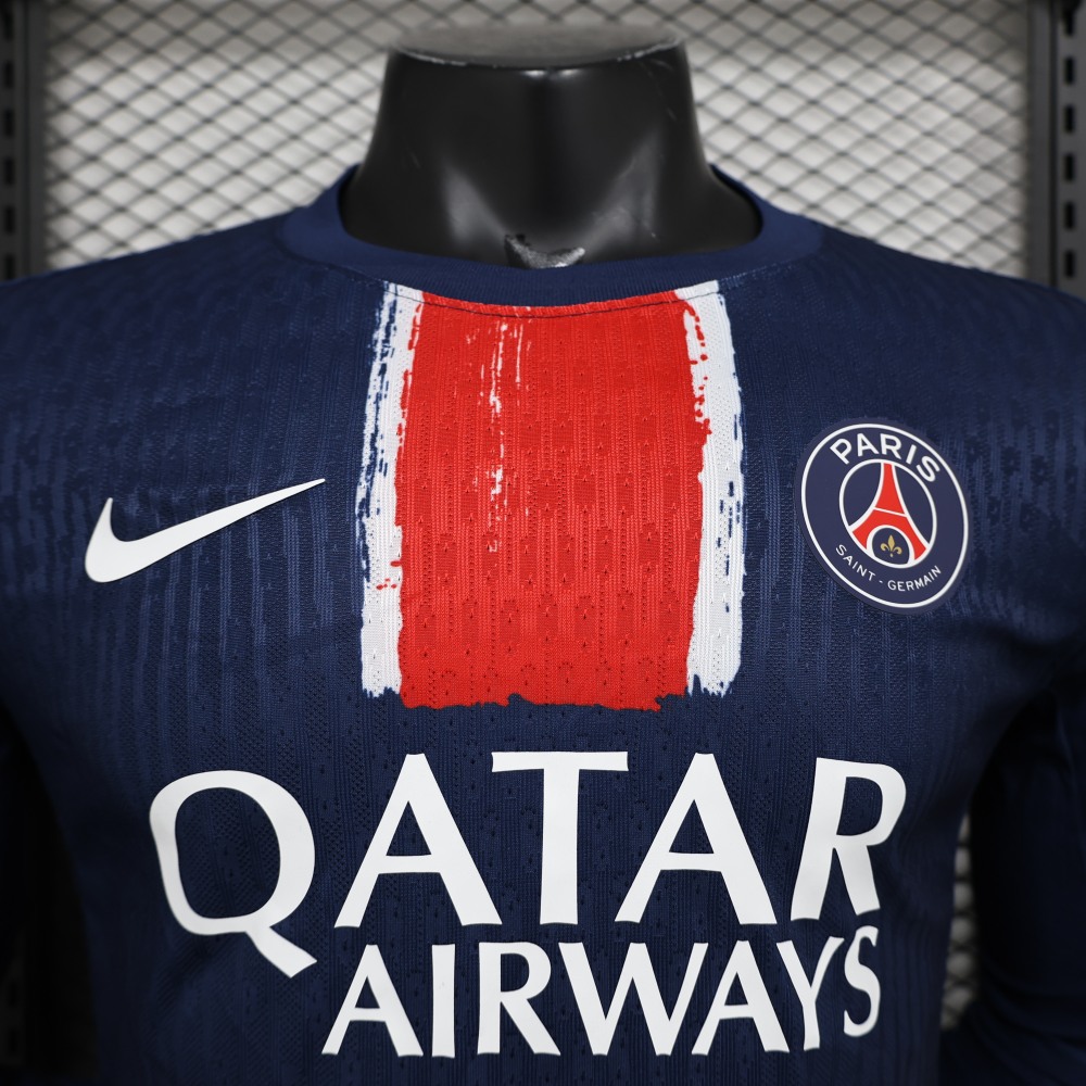 (S-3XL) 1:1 Copy Top Quality 2025/2026 Player: Paris Saint-Germain home long-sleeved kit