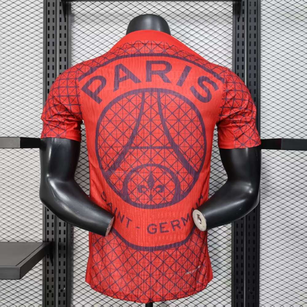 (S-3XL) 1:1 Copy Top Quality 2025/2026 Player: Paris Saint-Germain pre-match kit