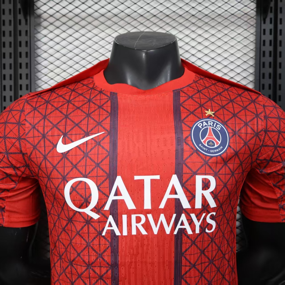 (S-3XL) 1:1 Copy Top Quality 2025/2026 Player: Paris Special Edition Red