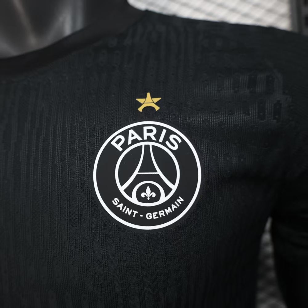 (S-3XL) 1:1 Copy Top Quality 2025/2026 Player: Paris Special Edition Black