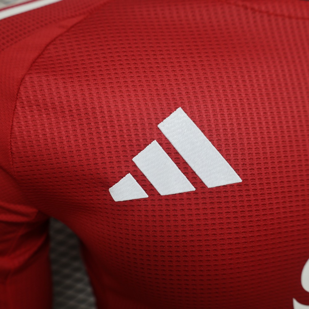 (S-3XL) 1:1 Copy Top Quality 2025/2026 Player: Manchester United home long-sleeved jersey