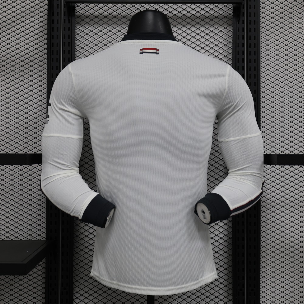 (S-3XL) 1:1 Copy Top Quality 2025/2026 Players: Manchester United's second away long-sleeved kit
