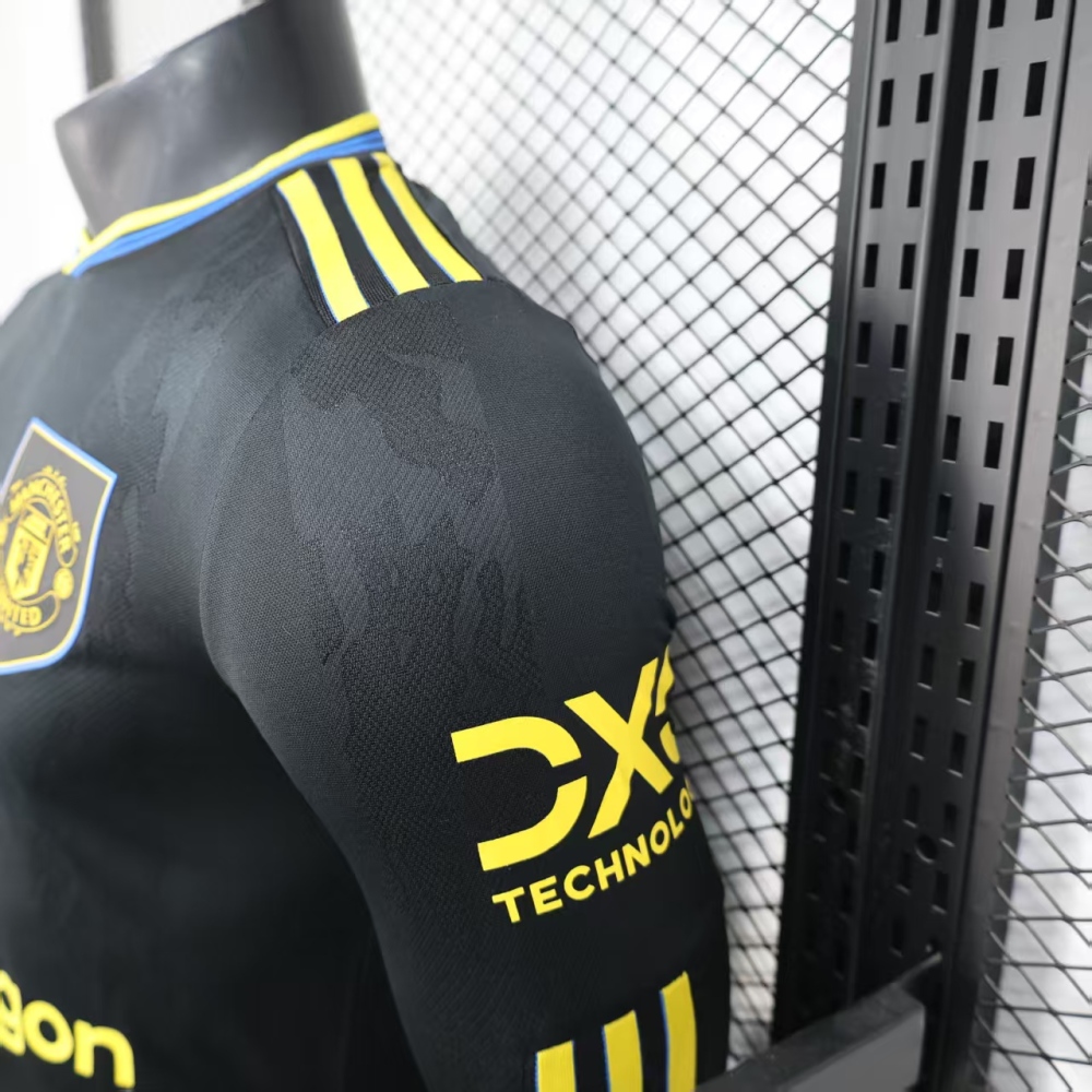 (S-3XL) 1:1 Copy Top Quality 2025/2026 Player: Manchester United's second away long-sleeved jersey