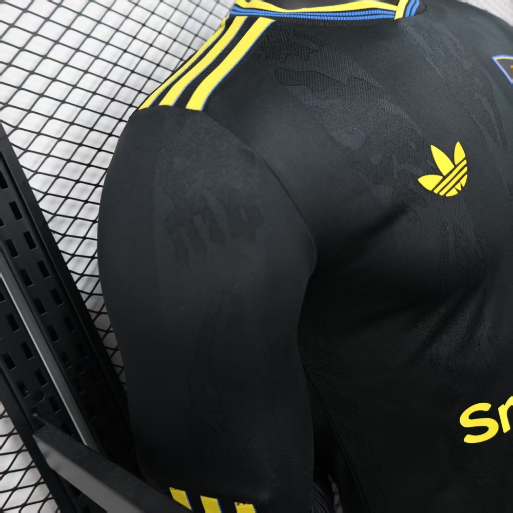 (S-3XL) 1:1 Copy Top Quality 2025/2026 Player: Manchester United's second away long-sleeved jersey