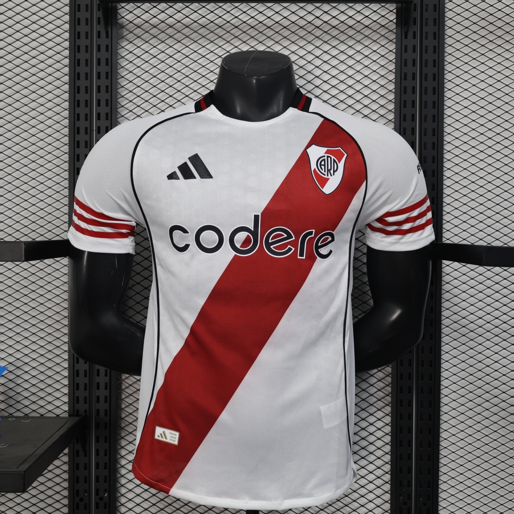 (S-3XL) 1:1 Copy Top Quality 2025/2026 Player :25-26 River Plate Home