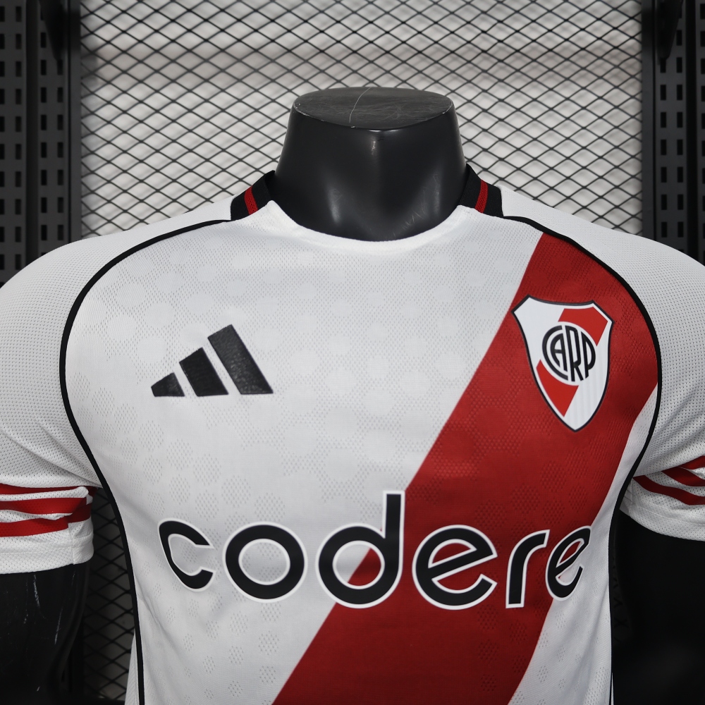 (S-3XL) 1:1 Copy Top Quality 2025/2026 Player :25-26 River Plate Home