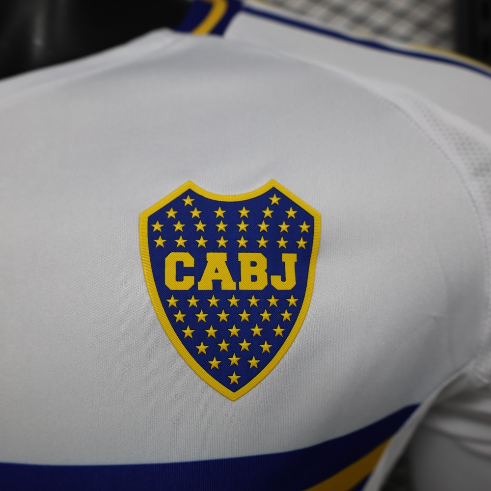(S-3XL) 1:1 Copy Top Quality 2025/2026 Player: Boca white long sleeves