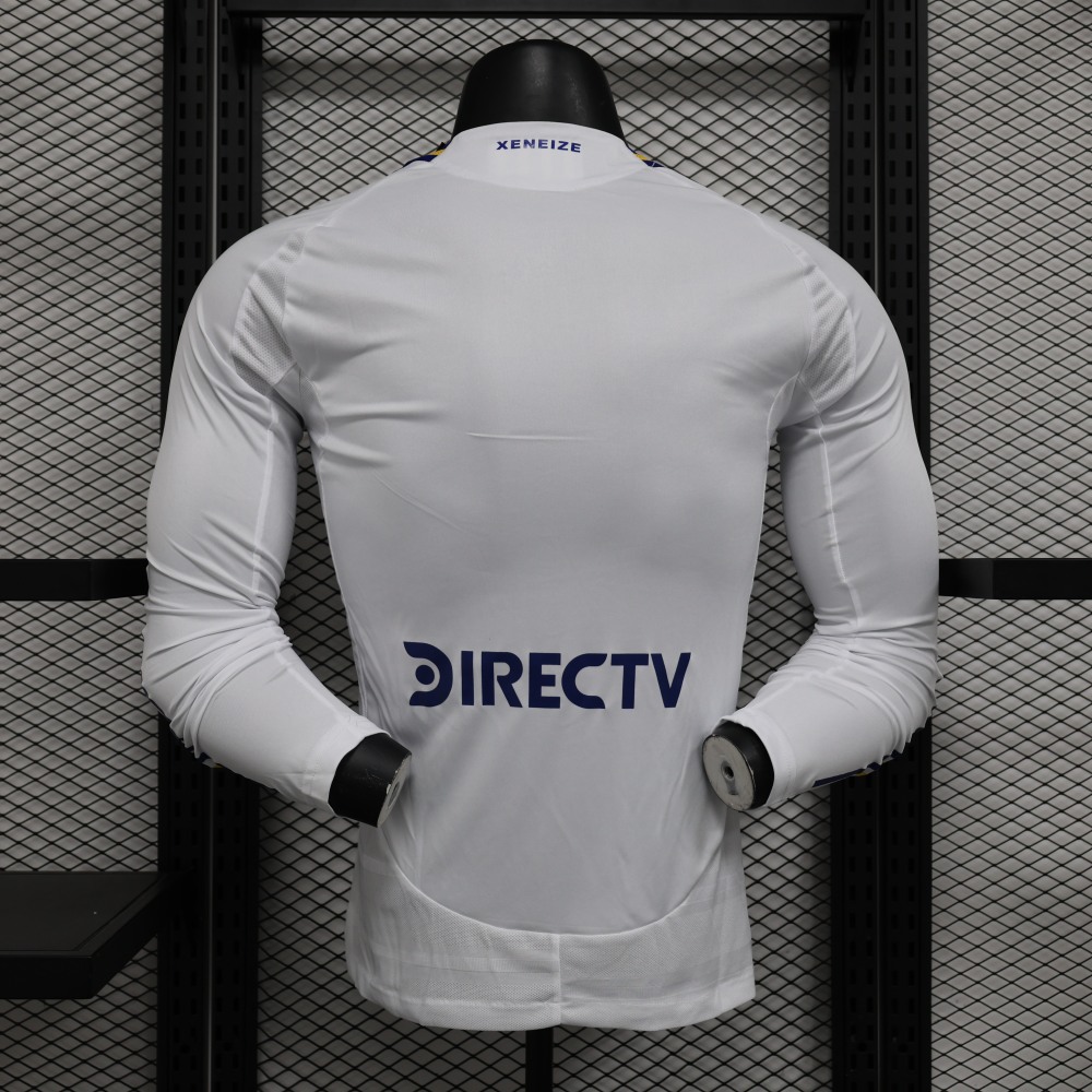 (S-3XL) 1:1 Copy Top Quality 2025/2026 Player: Boca white long sleeves