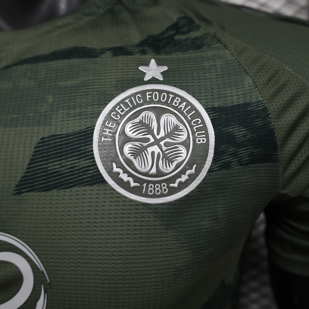 (S-3XL) 1:1 Copy Top Quality 2025/2026 Player: Celtic Second Away (Kit)