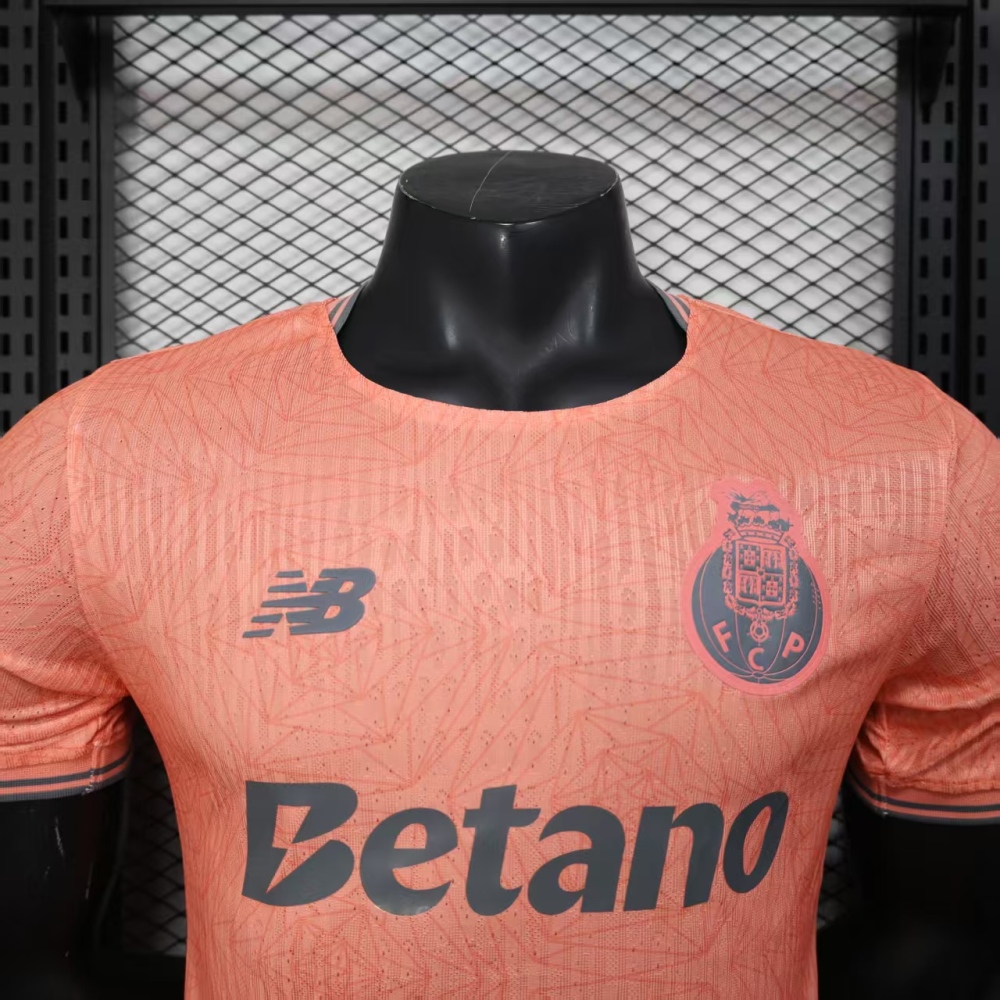 (S-3XL) 1:1 Copy Top Quality 2025/2026 Player: Porto Pink (Kit)