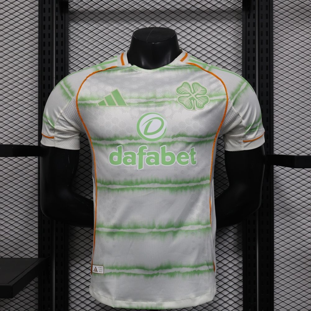 (S-3XL) 1:1 Copy Top Quality 2025/2026 Player: Celtic Away (Kit)