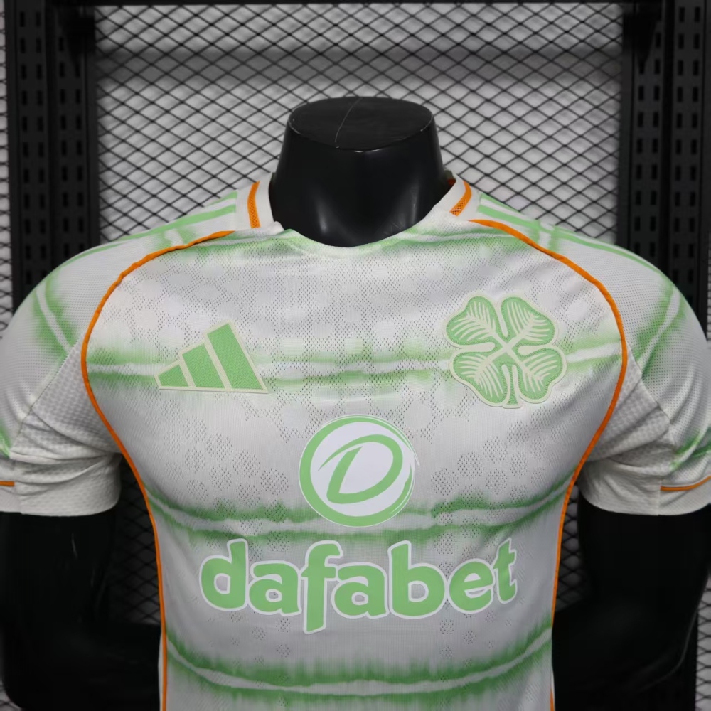 (S-3XL) 1:1 Copy Top Quality 2025/2026 Player: Celtic Away (Kit)