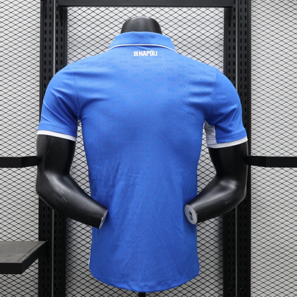 (S-3XL) 1:1 Copy Top Quality 2025/2026 Player: Napoli Home Blue