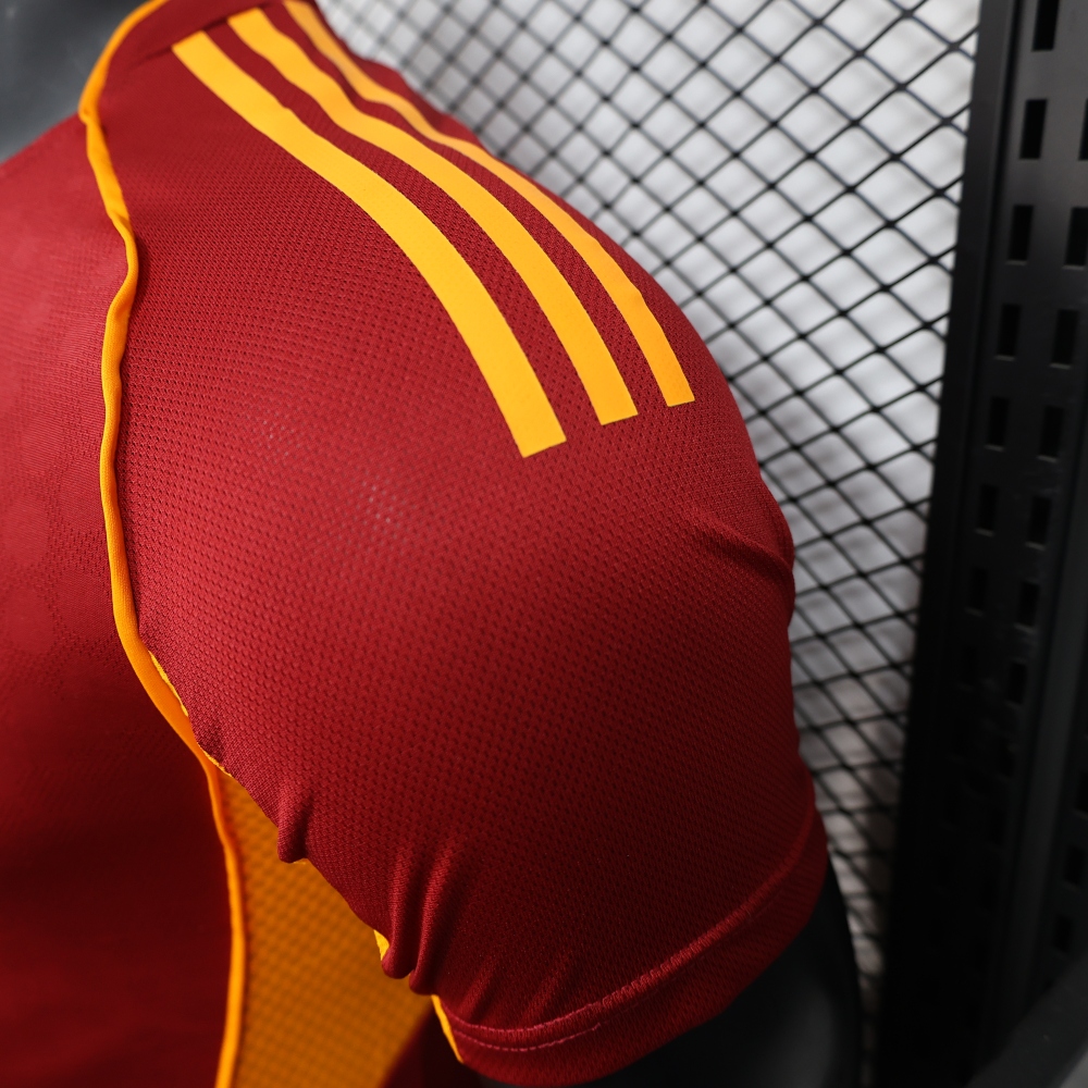 (S-3XL) 1:1 Copy Top Quality 2025/2026 Player; 25-26 Roma Maroon