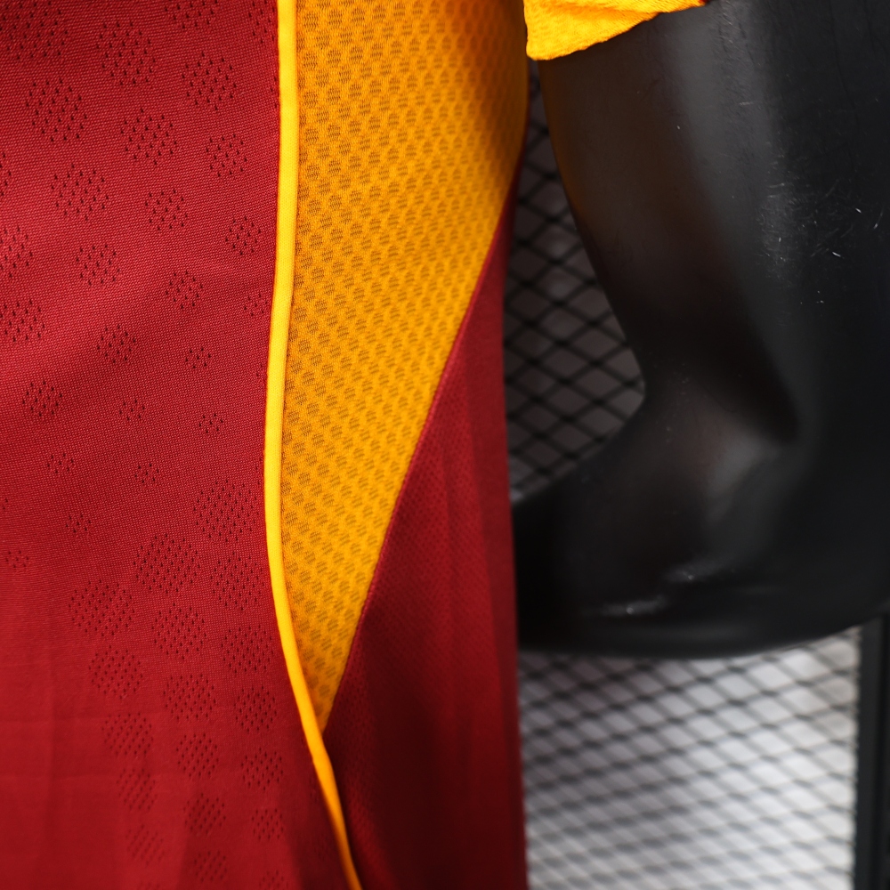 (S-3XL) 1:1 Copy Top Quality 2025/2026 Player; 25-26 Roma Maroon