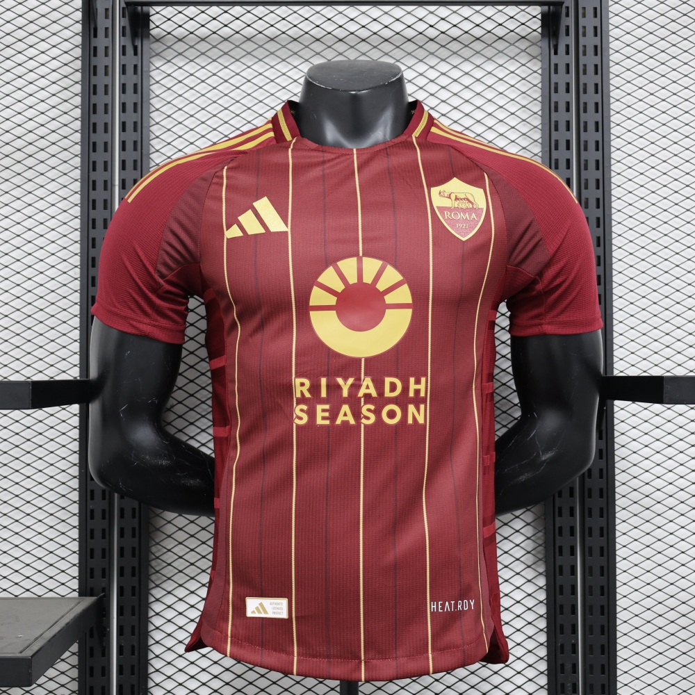 (S-3XL) 1:1 Copy Top Quality 2025/2026 Player: Roma Home