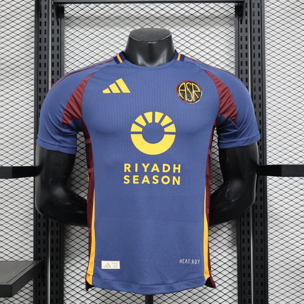 (S-3XL) 1:1 Copy Top Quality 2025/2026 Player: Roma's second away kit