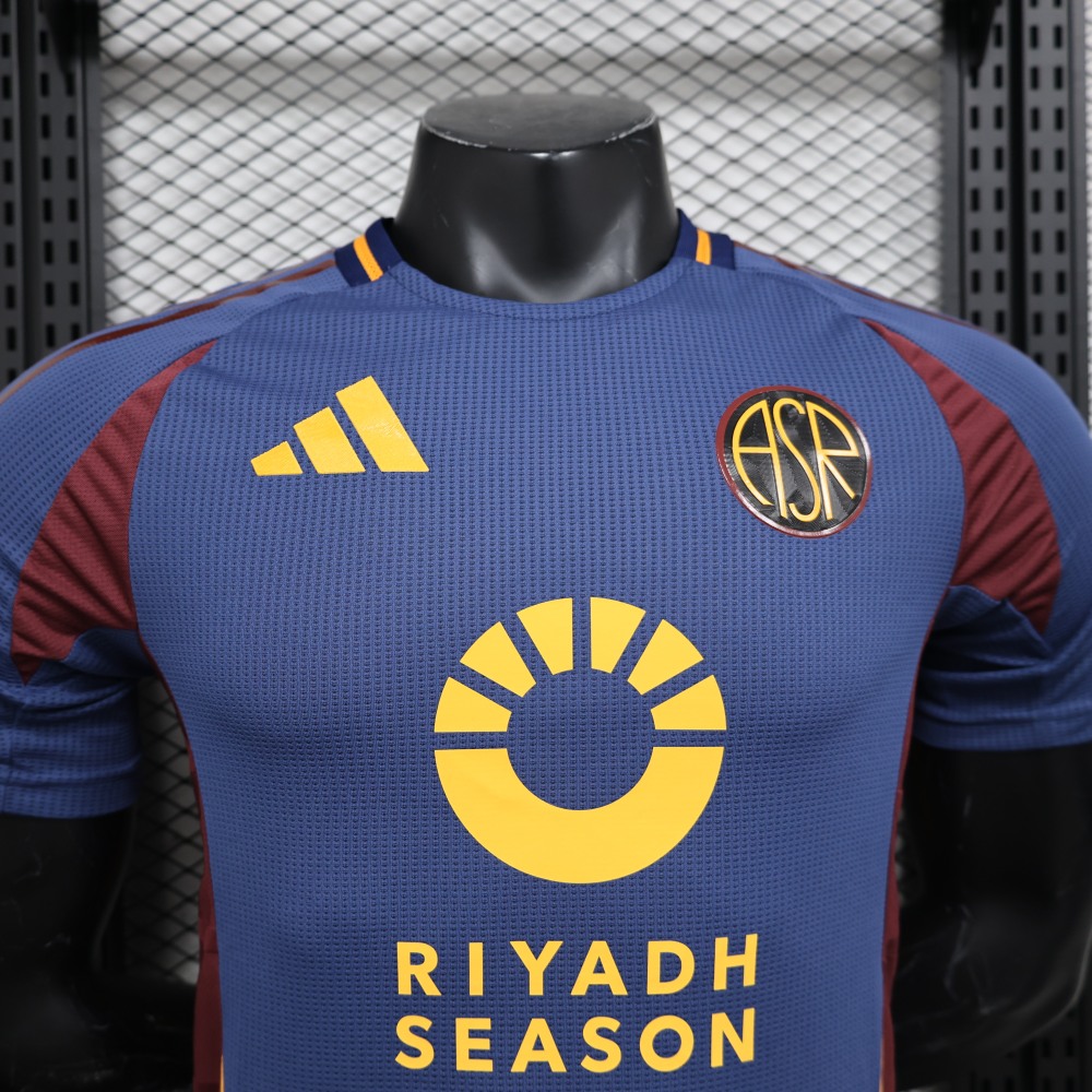 (S-3XL) 1:1 Copy Top Quality 2025/2026 Player: Roma's second away kit