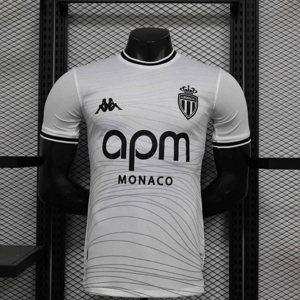 (S-3XL) 1:1 Copy Top Quality 2025/2026 Player: Monaco White