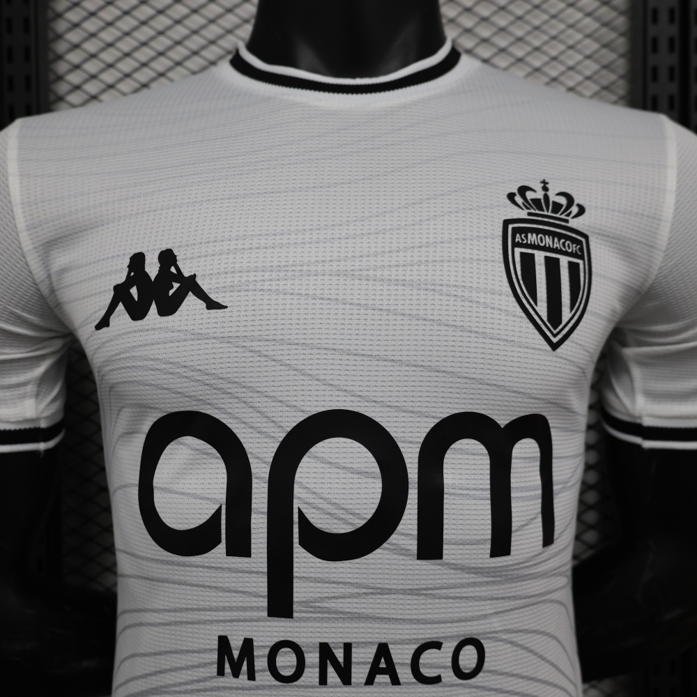 (S-3XL) 1:1 Copy Top Quality 2025/2026 Player: Monaco White
