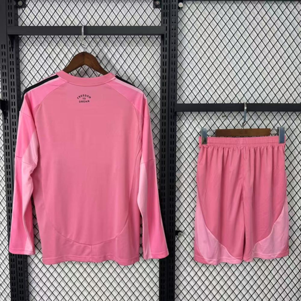 (S-3XL) 1:1 Copy Top Quality 2025/2026 Miami Home Long-sleeve