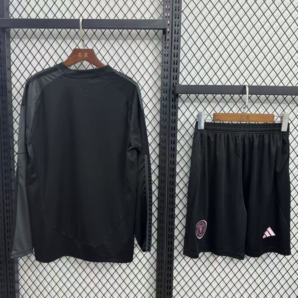 (S-3XL) 1:1 Copy Top Quality 2025/2026 Miami Home Long-sleeve