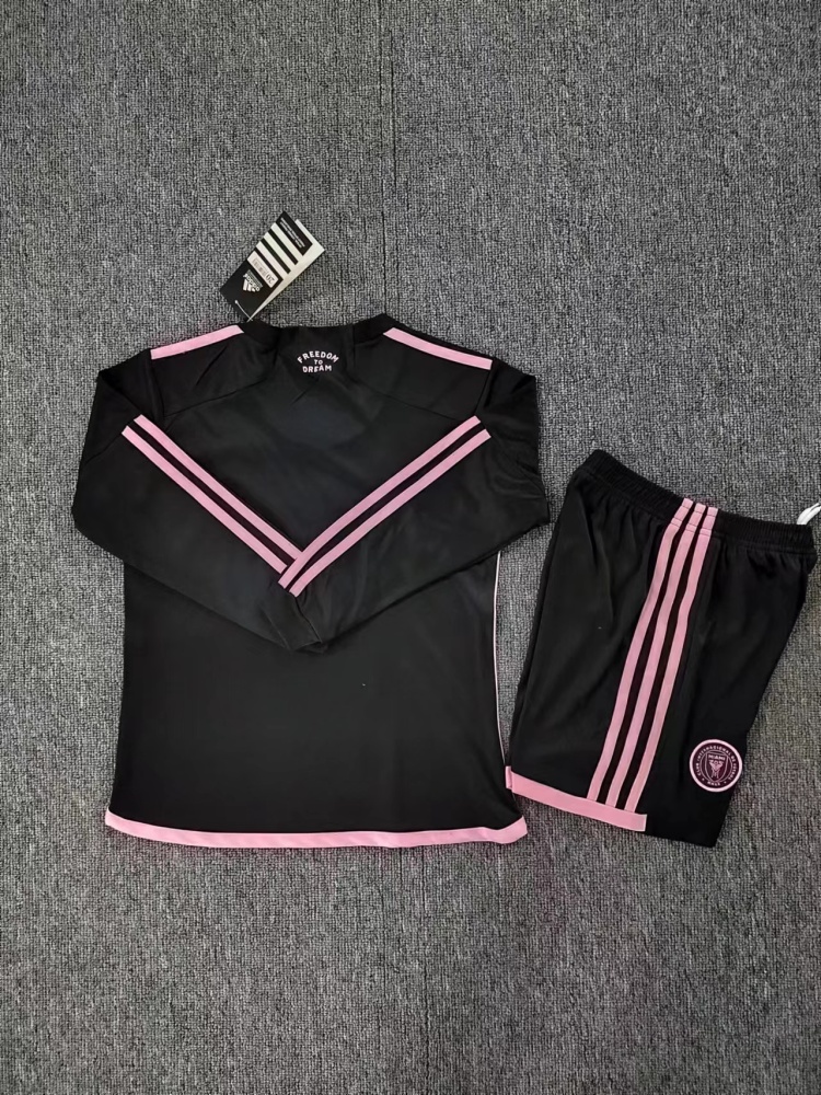 (S-3XL) 1:1 Copy Top Quality 2025/2026 23/24 Inter Miami Away Long-sleeve