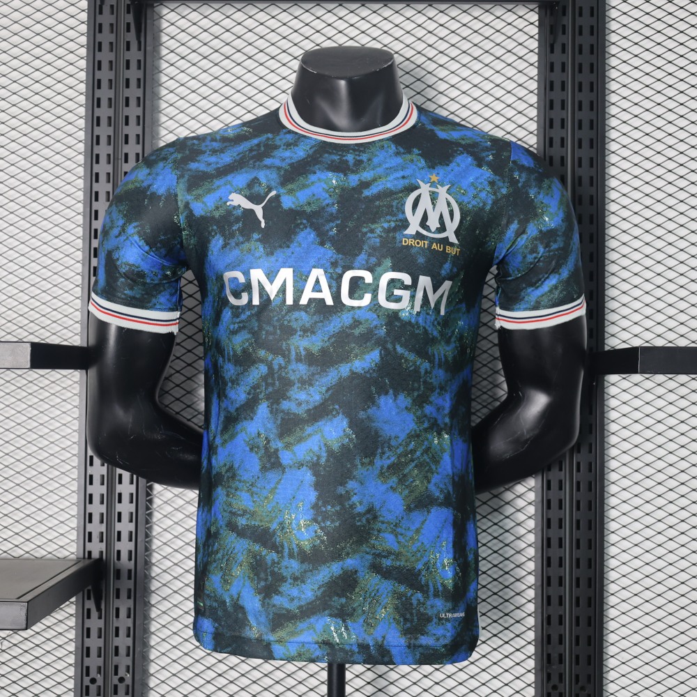 (S-3XL) 1:1 Copy Top Quality 2025/2026 Player: Marseille away blue