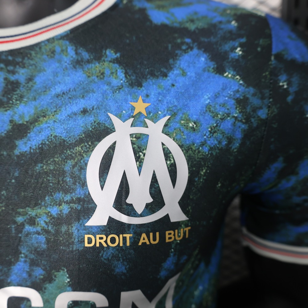 (S-3XL) 1:1 Copy Top Quality 2025/2026 Player: Marseille away blue