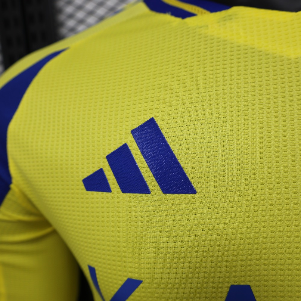 (S-3XL) 1:1 Copy Top Quality 2025/2026 Player: Al Nassr Home Long-sleeve