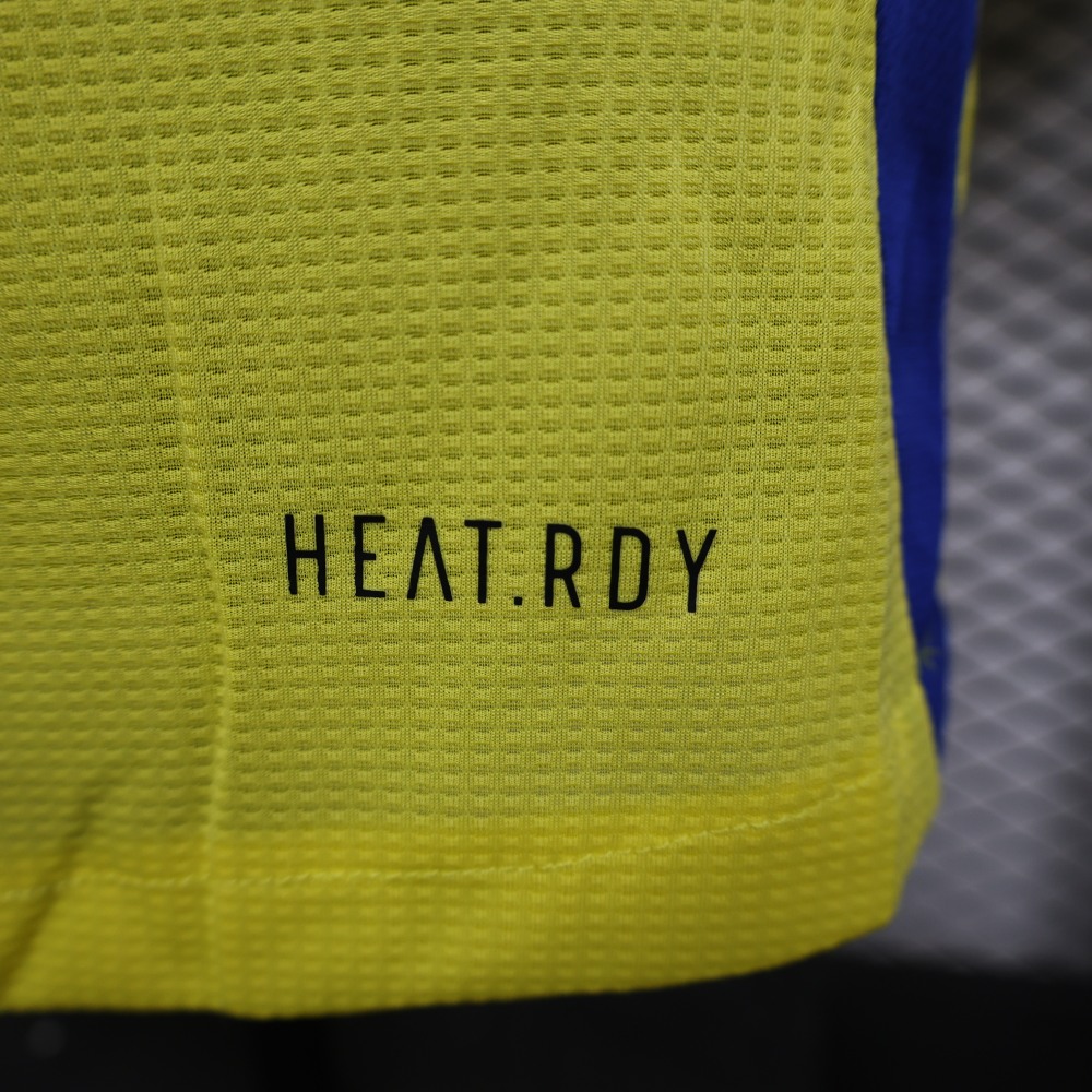 (S-3XL) 1:1 Copy Top Quality 2025/2026 Player: Al Nassr Home Long-sleeve