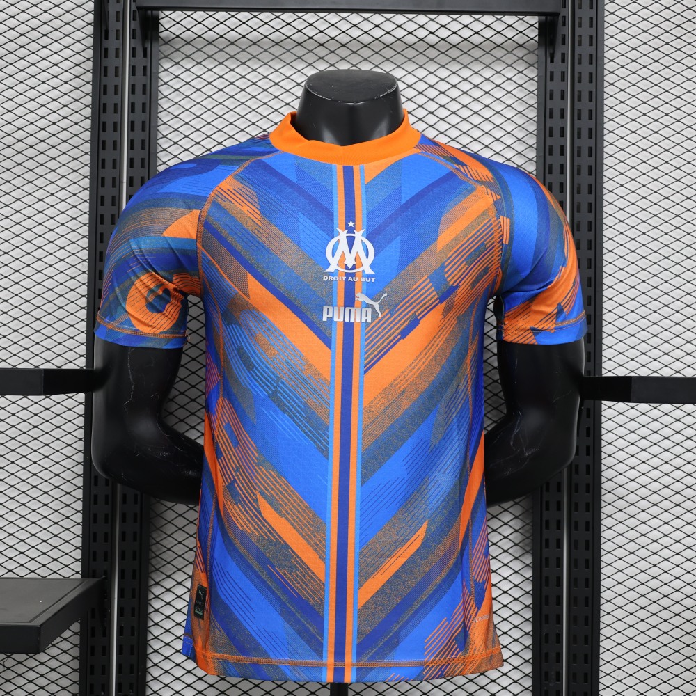 (S-3XL) 1:1 Copy Top Quality 2025/2026 Player: Marseille second away