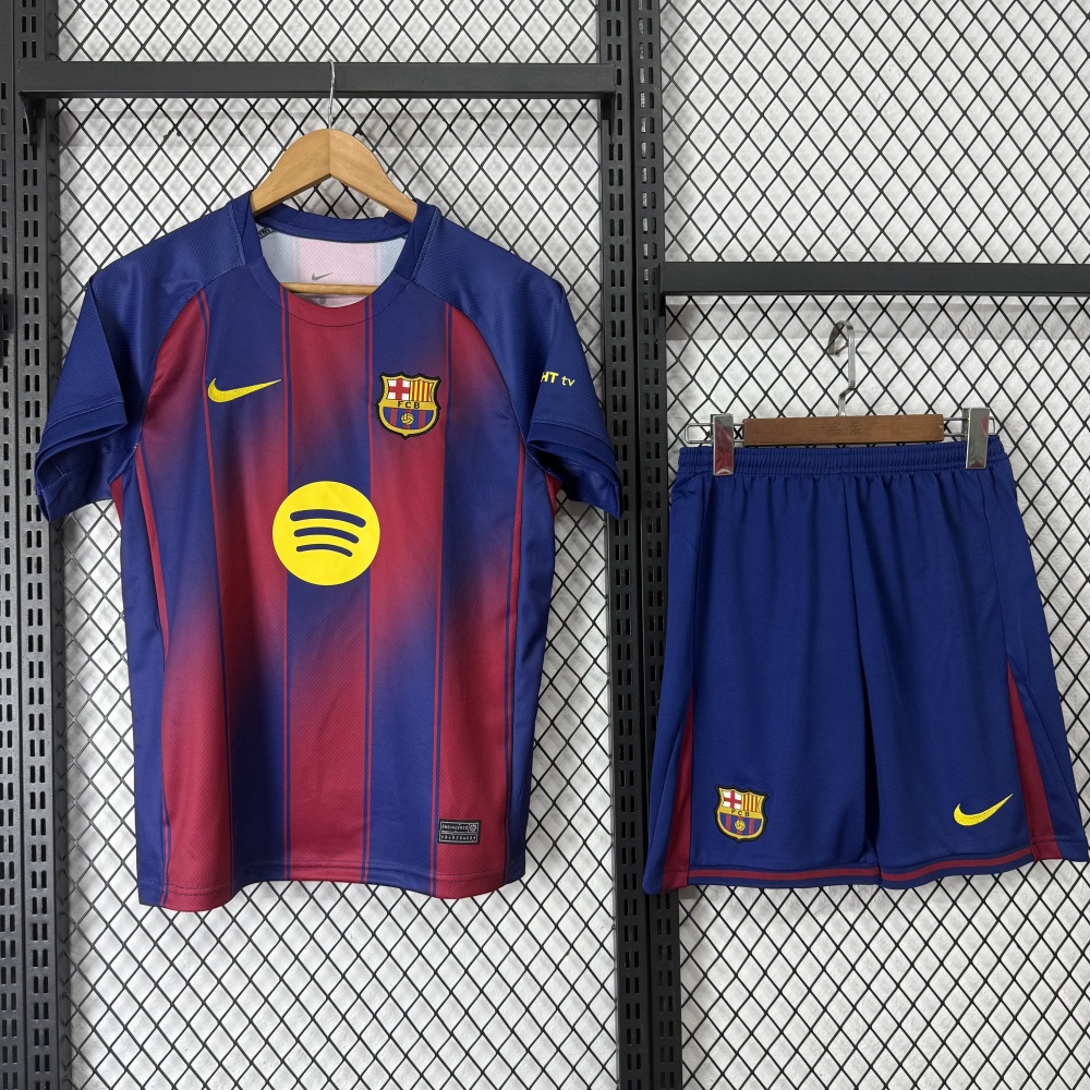 (S-3XL) 1:1 Copy Top Quality 2025/2026 2526 Barcelona home game