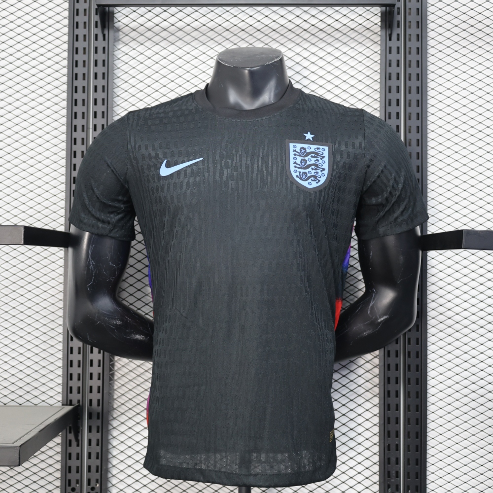(S-3XL) 1:1 Copy Top Quality 2025/2026 Player: England Black