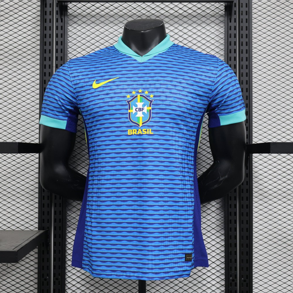(S-3XL) 1:1 Copy Top Quality 2025/2026 Players, Brazil's away (kit)
