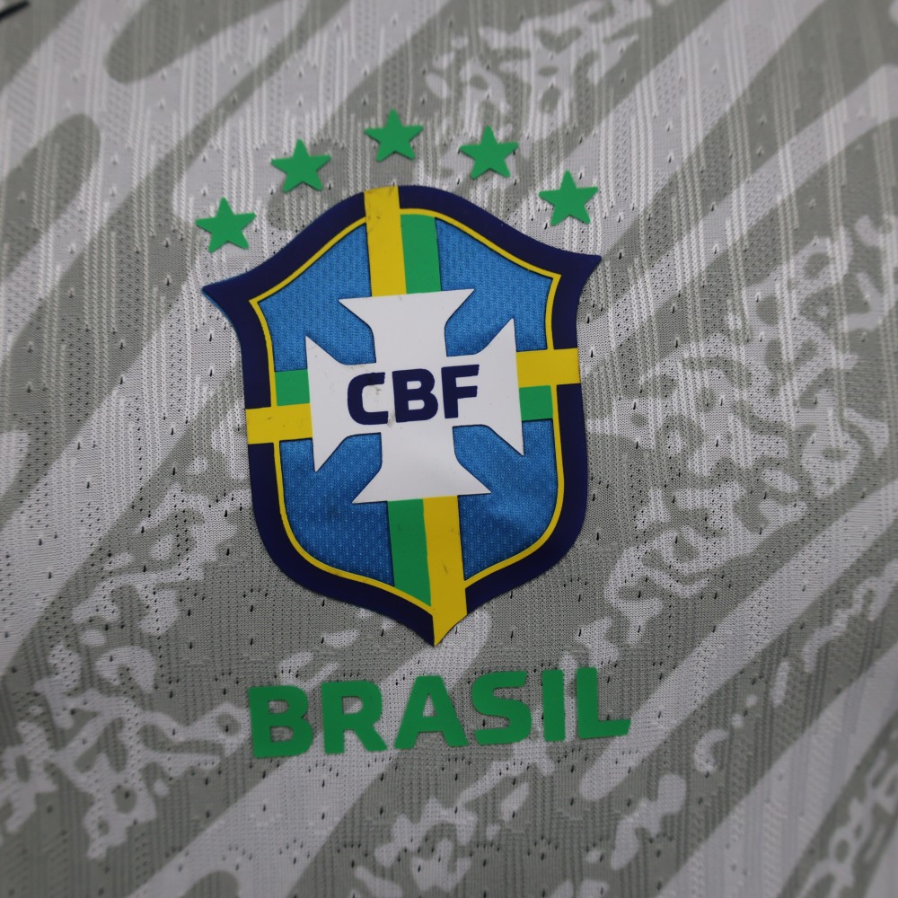 (S-3XL) 1:1 Copy Top Quality 2025/2026 Players: Brazil White