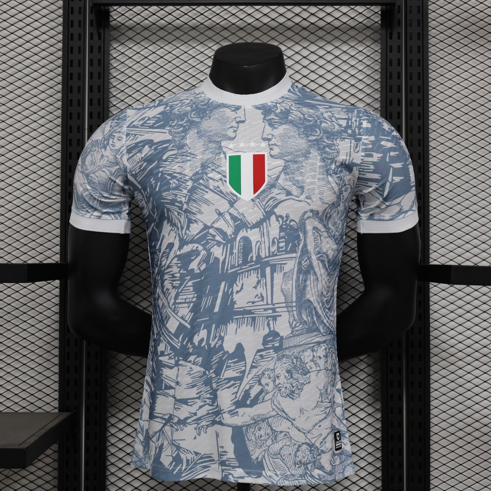 (S-3XL) 1:1 Copy Top Quality 2025/2026 Players: Italy Special Edition White