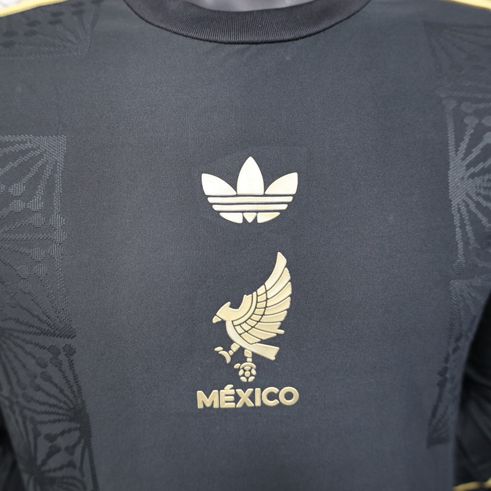 (S-3XL) 1:1 Copy Top Quality 2025/2026 Player; Mexico Gold Cup Edition Long Sleeves