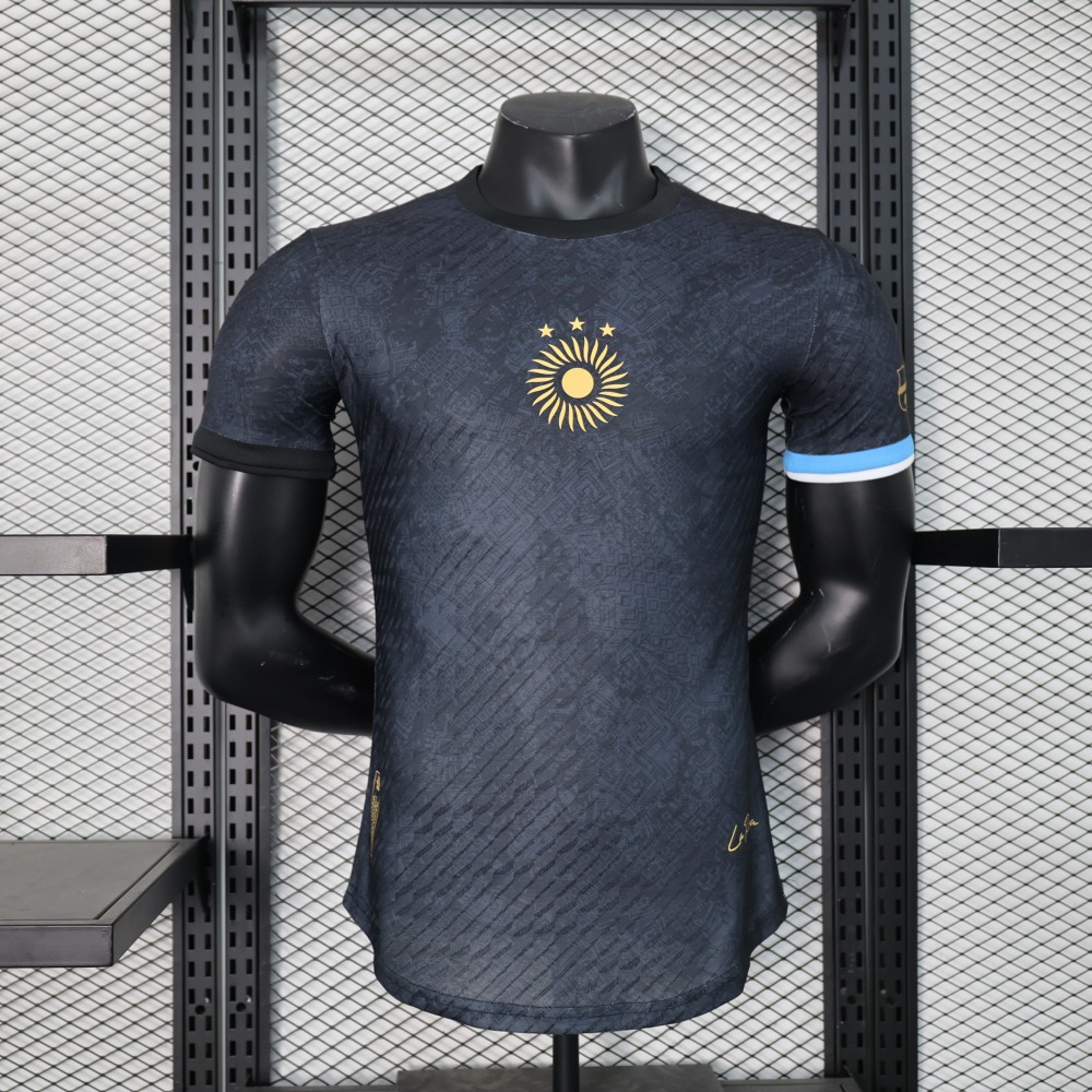 (S-3XL) 1:1 Copy Top Quality 2025/2026 Player: Argentina Special Edition Black
