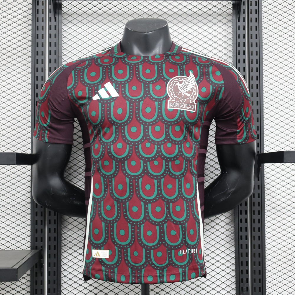 (S-3XL) 1:1 Copy Top Quality 2025/2026 Player: Mexico Home