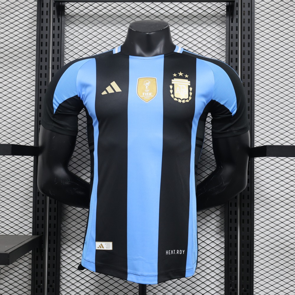 (S-3XL) 1:1 Copy Top Quality 2025/2026 Player: Argentina Dark Edition