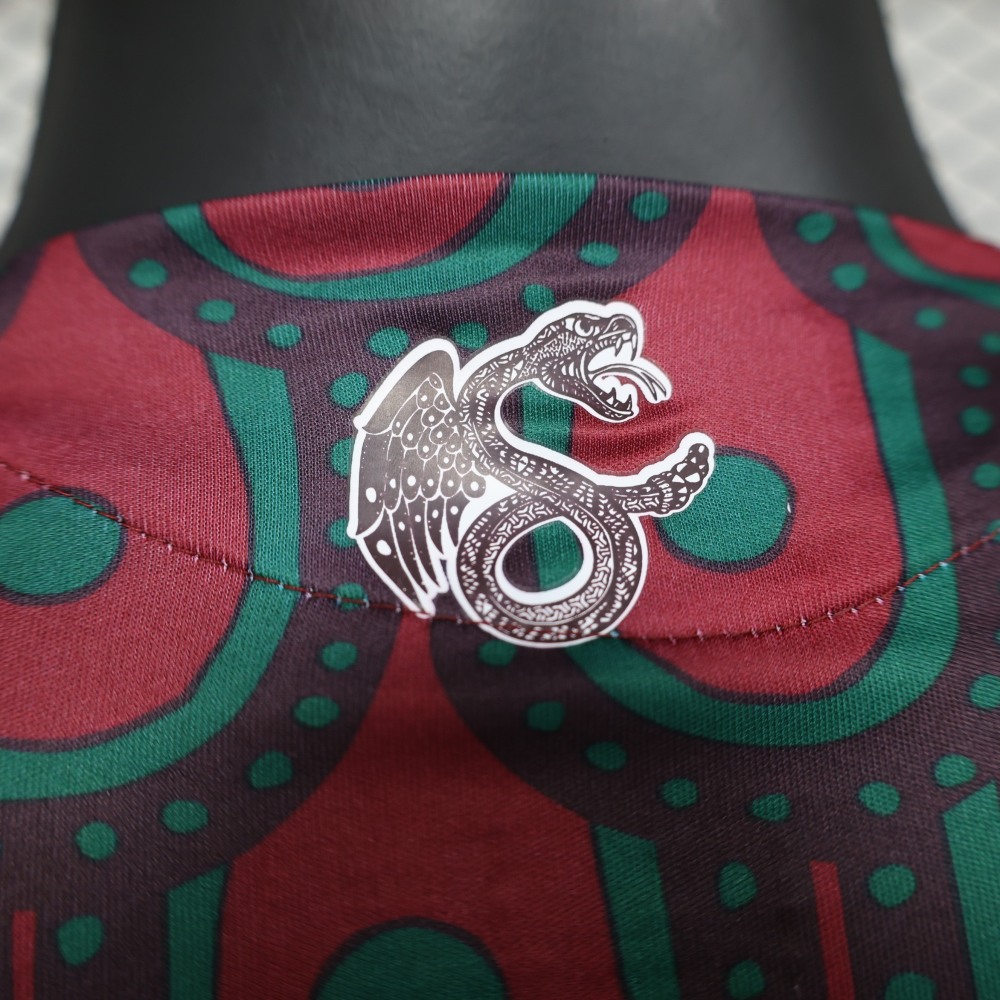 (S-3XL) 1:1 Copy Top Quality 2025/2026 Player: Mexico Home Long Sleeves
