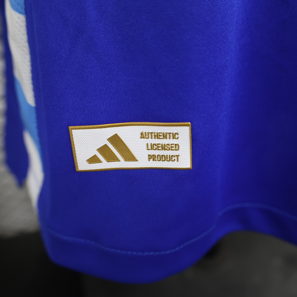 (S-3XL) 1:1 Copy Top Quality 2025/2026 Player: Argentina Away Long Sleeves