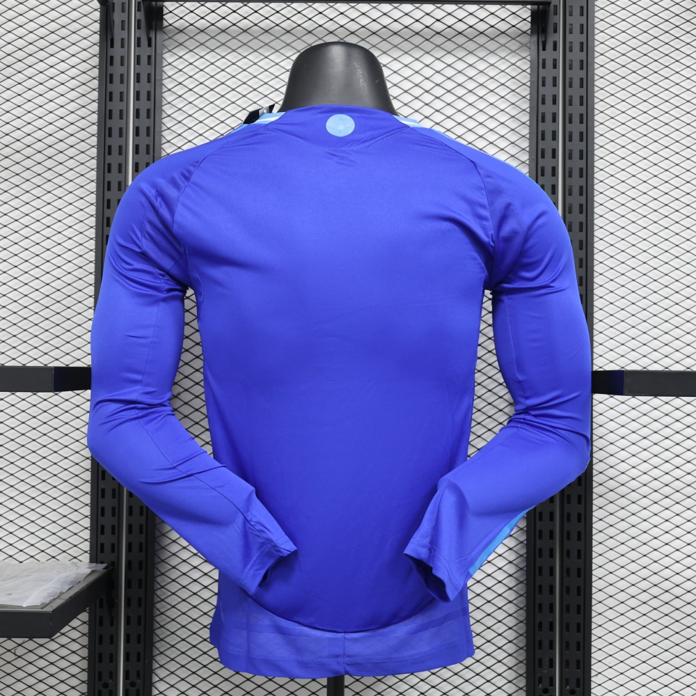(S-3XL) 1:1 Copy Top Quality 2025/2026 Player: Argentina Away Long Sleeves