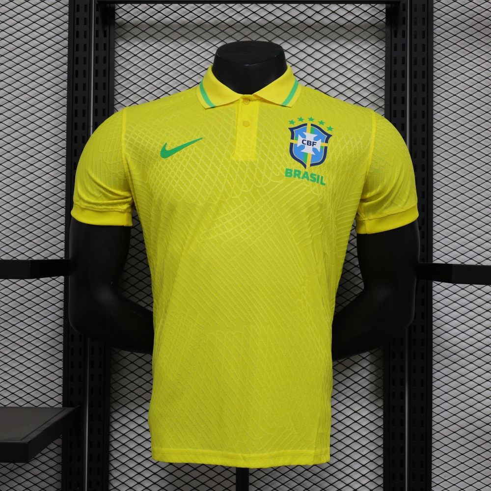 (S-3XL) 1:1 Copy Top Quality 2025/2026 Player: Brazilian POLO shirt