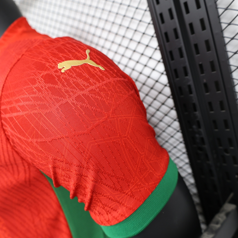 (S-3XL) 1:1 Copy Top Quality 2025/2026 Player: Morocco Home