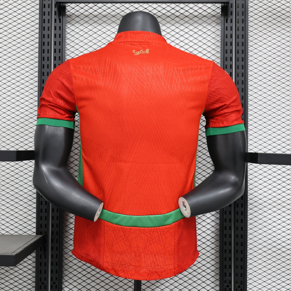 (S-3XL) 1:1 Copy Top Quality 2025/2026 Player: Morocco Home
