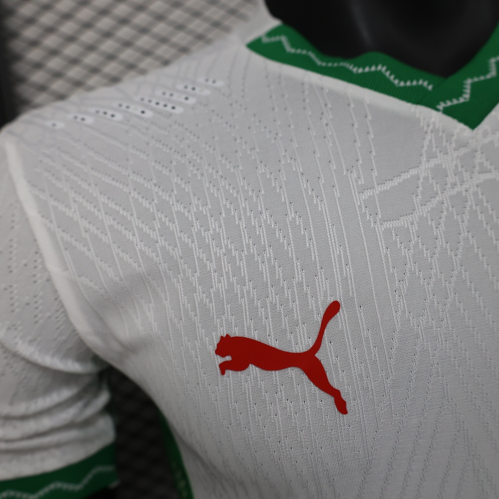 (S-3XL) 1:1 Copy Top Quality 2025/2026 Player: Perforated Morocco Away