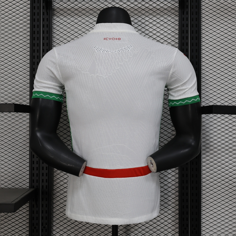 (S-3XL) 1:1 Copy Top Quality 2025/2026 Player: Perforated Morocco Away